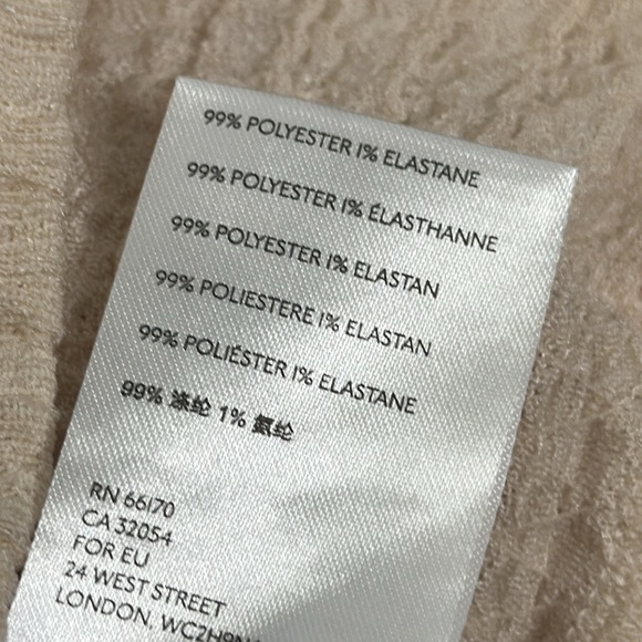 Free people ela  turtle neck beige top size medium new - Picture 8 of 9